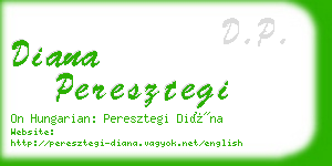 diana peresztegi business card